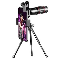 W28-QK Telescopio con obiettivo universale per telefono cellulare 28X Set tascabile grande