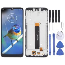 Schermo LCD OEM per Lenovo K10 2019 XT2025-3 Digitizer Assemblaggio completo con cornice (nero)