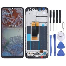 Schermo LCD TFT per Nokia G10/G20 Digitizer Assemblaggio completo con cornice (nero)