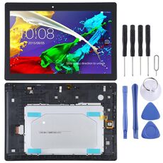 Schermo LCD OEM per Lenovo Tab 2 A10-30 YT3-X30 Assemblaggio completo con cornice (nero)
