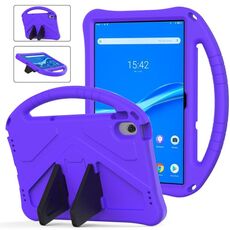 Per Lenovo Tab M10 Plus 10.6 3a generazione TB125FU 2022 EVA Custodia per tablet antiurto con supporto (viola)