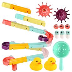 I blocchi di costruzione del bagno dei bambini fanno scorrere i giocattoli dell'acqua, spec: 44 pezzi