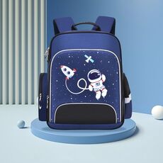 6623 Cartoni animati per bambini Zainetto con strisce riflettenti, taglia: L (blu reale)