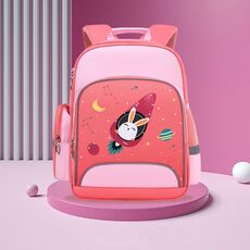 6623 Cartoni animati per bambini Zainetto con strisce riflettenti, taglia: L (rosa)