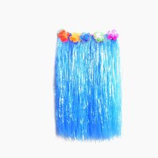 3 pezzi hawaiani hula party show dress up puntelli, dimensioni: 80 cm (singolo strato blu)