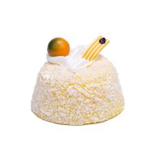 Decorazione da tavolo modello di pane con simulazione di rimbalzo lento in PU, dimensioni: 6x4x4 cm (giallo)