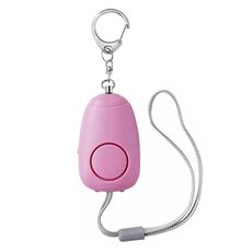 BJY-08 Allarme di autodifesa per donne con doppio LED luminoso da 130 dB (rosa)