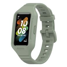Per Huawei Band 8 / Huawei Band 7 / Honor Band 6 Cinturino in silicone integrato universale (verde chiaro)