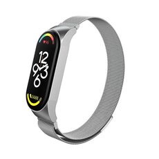 Per Xiaomi Mi Band 7 Cinturino in metallo milanese (argento)