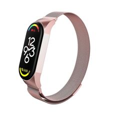 Per Xiaomi Mi Band 7 Cinturino in metallo milanese (rosa rosa)