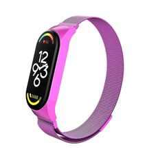 For Xiaomi Mi Band 7 Milanese Metal Watch Band(Purple)