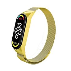For Xiaomi Mi Band 7 Milanese Metal Watch Band(Gold)