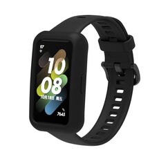 Per Huawei Band 7 Cinturino elastico regolabile in silicone (nero)