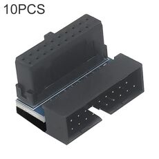 10 PCS 3.0 19P 20P Adattatore di estensione maschio-femmina della scheda madre, modello: PH19A (nero)