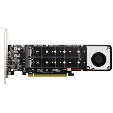 Scheda convertitore SSD PCIe da X16 a M.2 M-key NVMEx4 SSD