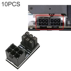 10 PCS ATX 8Pin Femmina a 8Pin Maschio Adattatore ad angolo di 180 gradi, Modello: PH36B