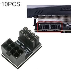 10 PCS ATX 8Pin Femmina a 8Pin Maschio Adattatore ad angolo di 180 gradi, Modello: PH38B