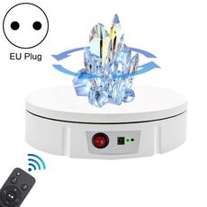 Giradischi per riprese video con supporto girevole per display da 22 cm, carico: 50 kg, spina di alimentazione: spina europea (bianco)