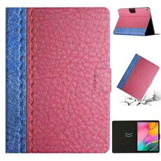 Per Samsung Galaxy Tab A 10.1 2019 T510 Custodia per tablet in pelle intelligente a tinta unita (rosa rossa)