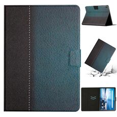 Per Lenovo Tab M10 X605F X505 Custodia per tablet in pelle intelligente con cuciture in tinta unita (verde)