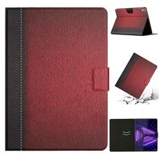 Per Lenovo Tab M10 HD 2nd Gen Stitching Custodia per tablet in pelle intelligente a tinta unita (rosso)