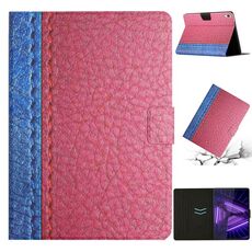 Per Lenovo Tab M10 HD 2nd Gen Stitching Custodia per tablet in pelle intelligente a tinta unita (rosa rossa)