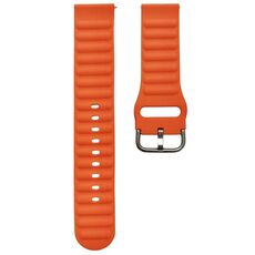 Cinturino universale in silicone monocolore da 20 mm (arancione)