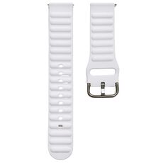Cinturino universale in silicone monocolore da 20 mm (bianco)