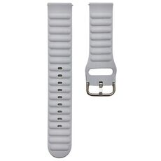Cinturino universale in silicone monocolore da 20 mm (grigio)