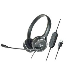 SOYTO SY-G30C Cuffie da gioco ergonomiche con microfono lungo con cancellazione del rumore, interfaccia: USB (nero)