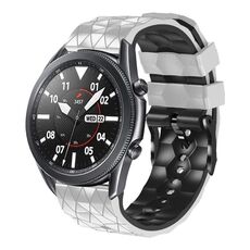 Per Xiaomi Watch Sport 22mm Cinturino in silicone bicolore modello calcio (bianco + nero)