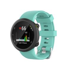 Per Garmin Forerunner 45 / Forerunner 45S cinturino in silicone tinta unita twill universale (verde acqua)