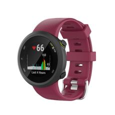 Per Garmin Forerunner 45 / Forerunner 45S Cinturino in silicone tinta unita twill universale (viola)