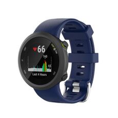 Per Garmin Forerunner 45 / Forerunner 45S cinturino universale in silicone tinta unita twill (blu)