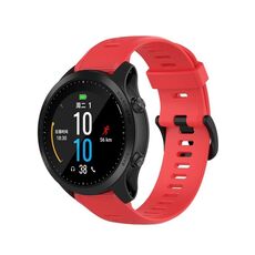 Cinturino in silicone monocromatico per Garmin Forerunner945 / fenix5 Plus / Approach S60 (rosso)