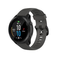 Cinturino in silicone monocromatico per Garmin Forerunner945 / fenix5 Plus / Approach S60 (grigio)