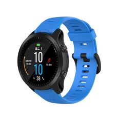 Cinturino in silicone monocromatico per Garmin Forerunner945 / fenix5 Plus / Approach S60 (blu)