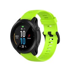 Per Garmin Forerunner945 / fenix5 Plus / Approach S60 cinturino in silicone monocromatico (lime)