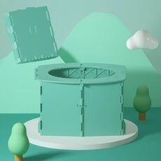 Toilette pieghevole per bambini per auto (verde)