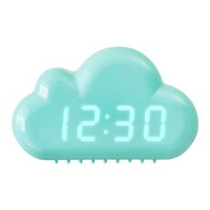 1966 Sveglia da comodino a LED ad attivazione vocale a forma di nuvola carina (blu)