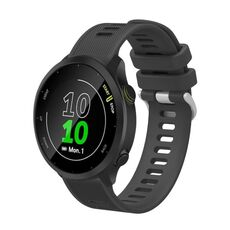 Per Garmin Forerunner 645 cinturino in twill di silicone da 20 mm (grigio)