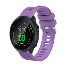 Per Garmin Forerunner 645 Music 20 mm cinturino in twill di silicone (viola)