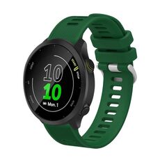 Per Huawei Watch GT3 42mm 20mm Cinturino in twill di silicone (verde)