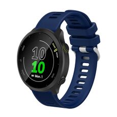 Cinturino per orologio in twill di silicone da 20 mm For Honor Watch ES (blu notte)