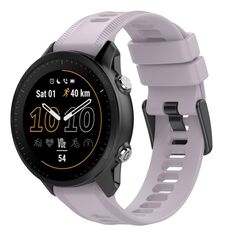 Per Garmin Approach S62 Cinturino in silicone a tinta unita da 22 mm (viola lavanda)