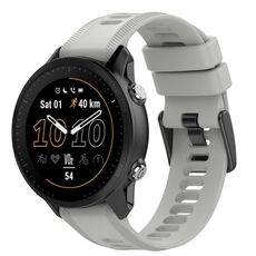 Per Garmin Fenix 6 GPS 22mm cinturino in silicone a tinta unita (grigio roccia)