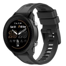 Per cinturino in silicone a tinta unita Garmin Fenix 5 22 mm (nero)