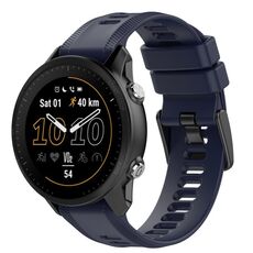 Per cinturino in silicone a tinta unita Garmin Quatix 5 22 mm (blu scuro)