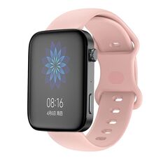 Per Xiaomi Mi Watch Cinturino in silicone con fibbia a farfalla da 18 mm (rosa)