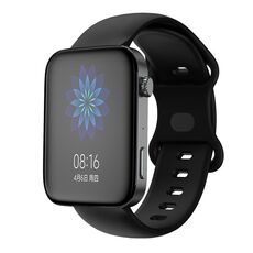 Per Xiaomi Mi Watch Cinturino in silicone con fibbia a farfalla da 18 mm (nero)